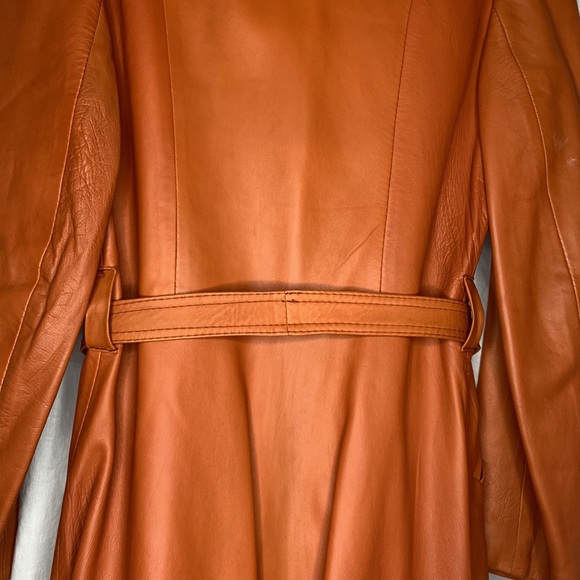 vintage Hermanos Veralo Madrid Spain flare skirt trench coat, see measurements - Picture 7 of 15